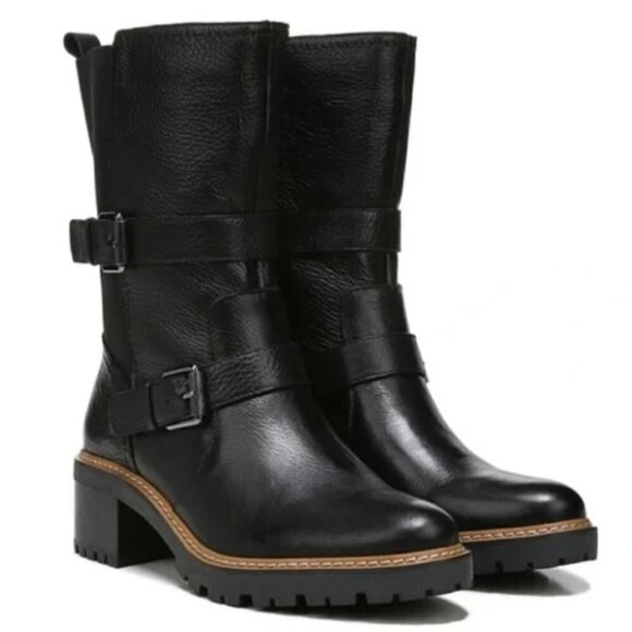 NATURALIZER Tex Black Leather Boots (WIDE) - Picture 1 of 10